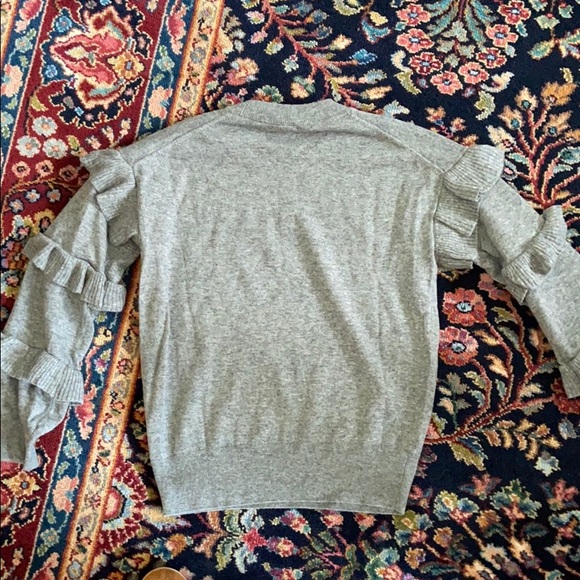 J.Crew Ruffle Sleeve Sweater NWOT - Picture 4 of 7
